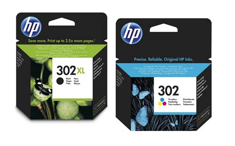 Original Hp 302 Xl Black 302 Colour Ink Cartridge For Hp Deskjet 3632 Ebay