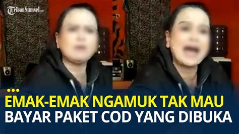 Viral Emak Emak Ngamuk Tak Mau Bayar Paket COD Sebut Bukan Dirinya