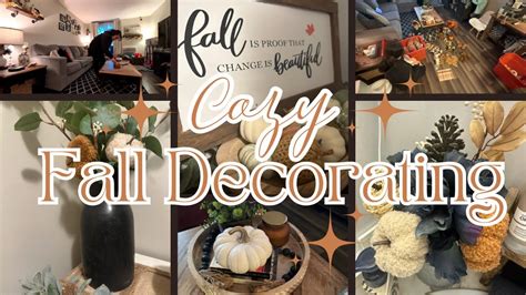 NEW FALL DECORATE WITH ME COZY WHOLE HOME DECORATE YouTube