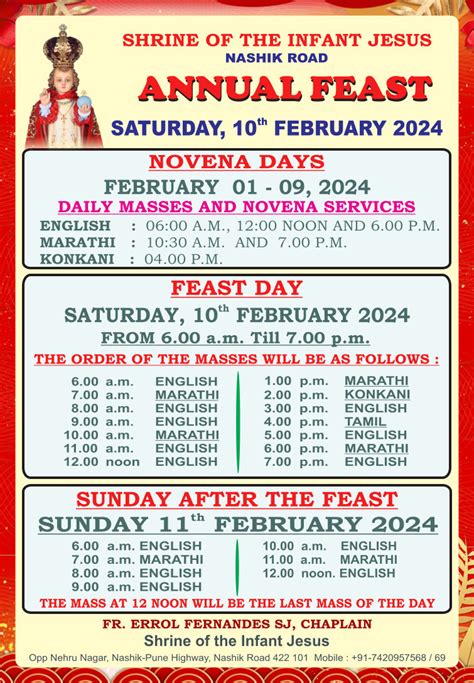 Annual Feast Shrine Of The Infant Jesus Nashik