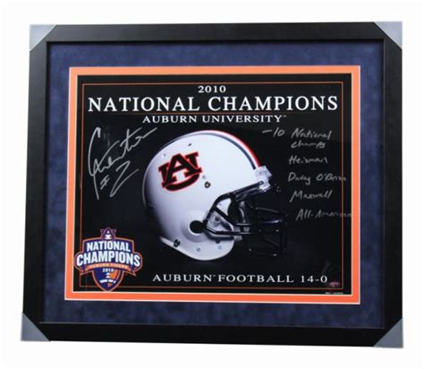 Pat Sullivan Bo Jackson Cam Newton Autographed Signed Auburn Tigers