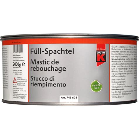 Mastic Auto K Rebouchage Kg Norauto