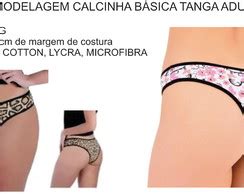 Moldes Calcinha Basica Tanga Adulto Separadas Por Correios Elo7