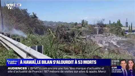 Incendies à Hawaï le bilan s alourdit et passe à 53 morts