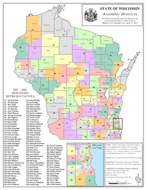 Fillable Online Legis Wisconsin Assembly Districts Fax Email Print