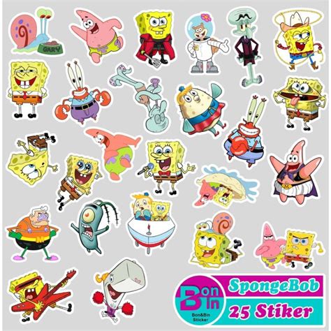 Spongebob Sticker Set Lazada Indonesia