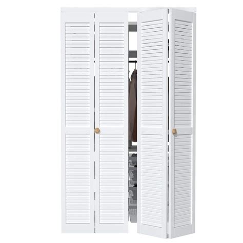 Ark Design In X In Solid Core White Finished Louver Closet Bi