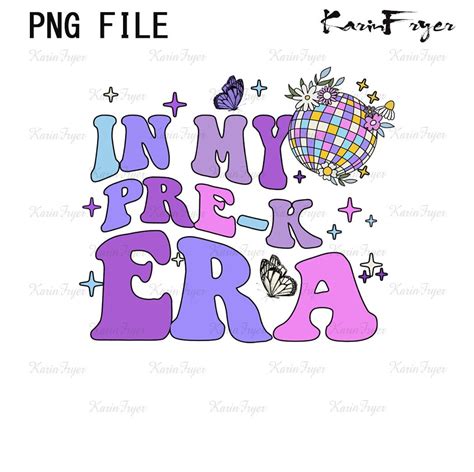 In My Pre K Era Png Cool Teacher Era Png Retro Pre K Teacher Etsy