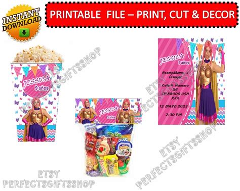 Luli Pampin DIGITAL Printable Birthday Party Kit Party Supplies Party Kit Luli Pampin Party ...