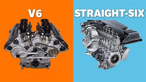 Inline Type 6 Cylinder Engine VS V Type 6 Cylinder Engine