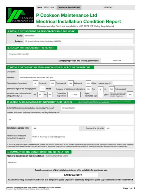 Eicr Test Electrical Installation Condition Report Nottingham And Derby