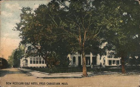 New Mexican Gulf Hotel Pass Christian, MS Postcard