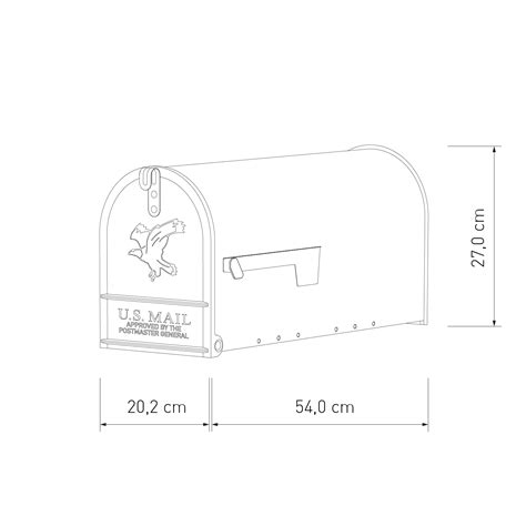 Cassetta Postale Americana Big Us Mailbox Bianco Cassette Postali