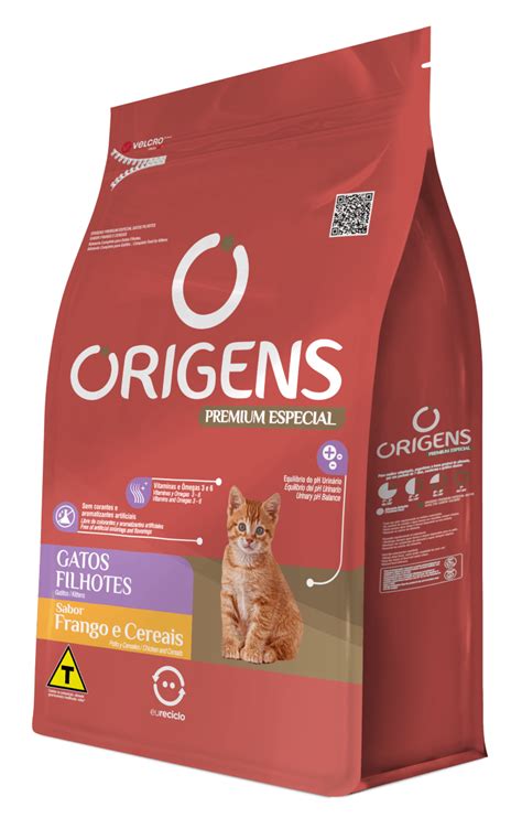 Origens Premium Especial Gatos Filhotes Sabor Frango E Cereais Adimax