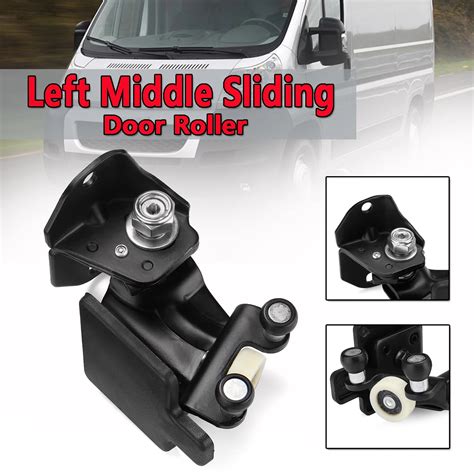 Black Ns Left Middle Sliding Door Roller For Fiat Ducato Peugeot Boxer Citroen Relay 2006 2012