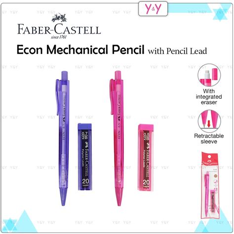 Faber Castell Econ Mechanical Pencil With Pencil Lead 0 5mm 0 7mm