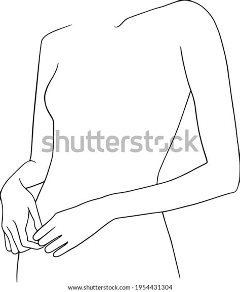 Naked Women Line Art Clipart Nude Stock Vector Royalty Free
