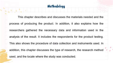 Chapter 3 Methodology Capstone Research Ppt