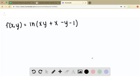 Solved In Exercises 5 12 Find And Sketch The Domain For Each Function F X Y Ln X Y X Y 1