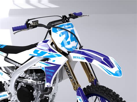 Enrage Bl Wh Series Yamaha Yz Yzf Wr Graphics Kit Custom Mx The