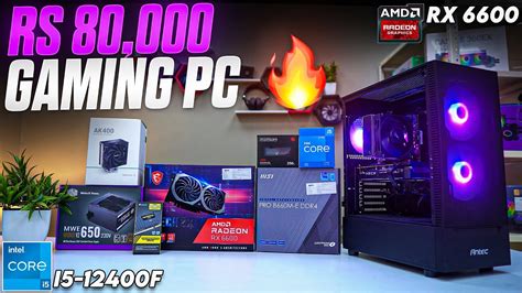 Rs Gaming Pc Build With Amd Rx Youtube