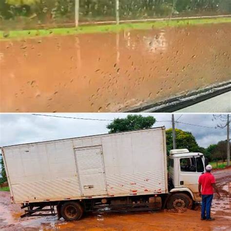 Chuva Cobre Avenida De Gua E Distribui Lama Por Bairros De Campo