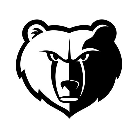 Memphis Grizzlies Logo Black And White Logo Vector 26377380 Vector Art