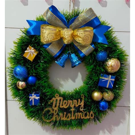 Jual Dekorasi Krans Natal Wreath Hiasan Parcel Slinger Tinsel Hiasan