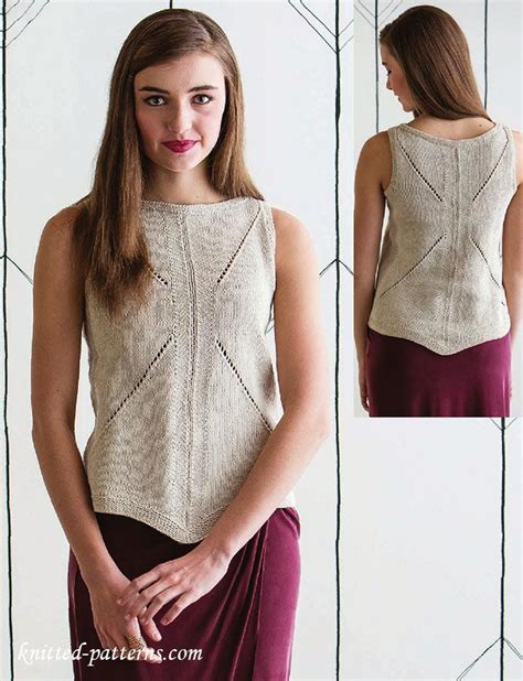 Free Pattern For Tank Top Web This Knit Tank Top Is Knit In The Round