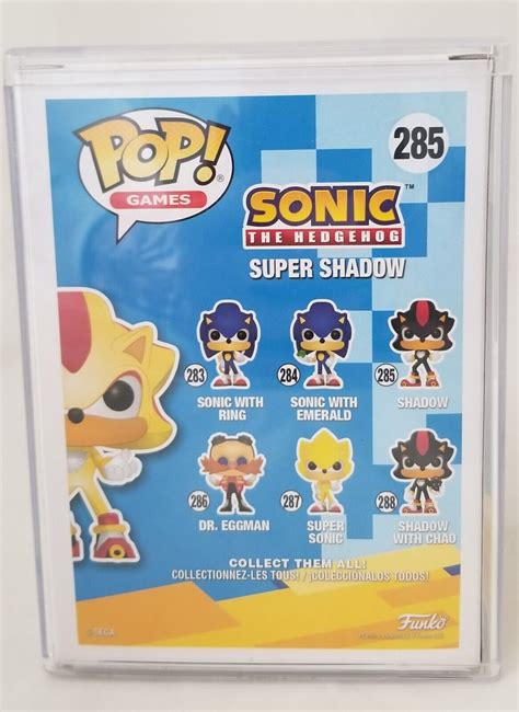 Funko POP Sonic The Hedgehog 285 Super Shadow E3 2018 Limited Edition