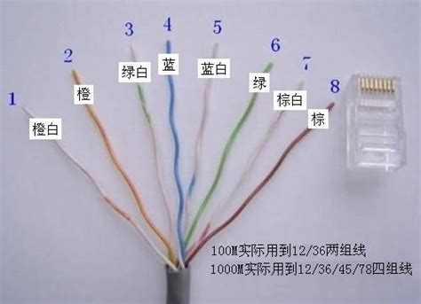 网络线接头568b接法