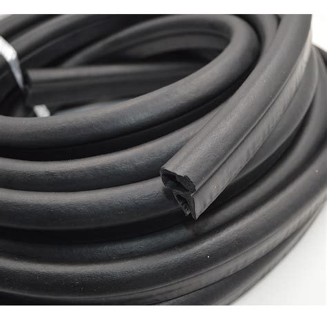 Co Extruded Epdm Sponge Rubber Seal Strip Pvc Edge Trim Sealing