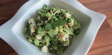 Les Recettes De Nathalie Salade F Ves Petits Pois C R Ales Et F Ta