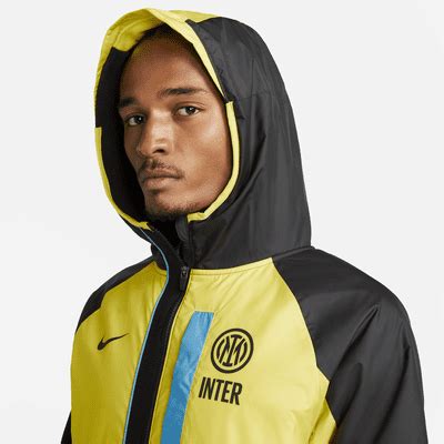 Veste De Football Zip Pour L Hiver Inter Milan Awf Pour Homme Nike Lu