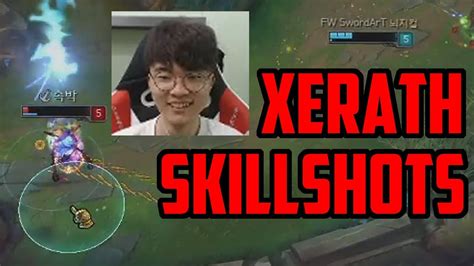 XERATH SKILLSHOT ACCURACY SKT Faker Stream Highlights LoL Preseason