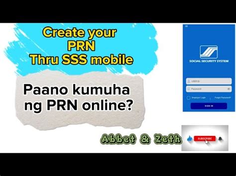 How To Generate PRN For SSS Contribution Paano Makakakuha Ng Payment