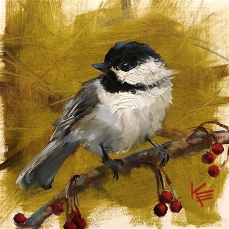 Krista Eaton Gallery Of Original Fine Art Chickadee Art Sparrow Art