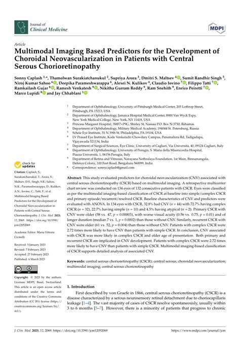 PDF Multimodal Imaging Based Predictors For The Development Of