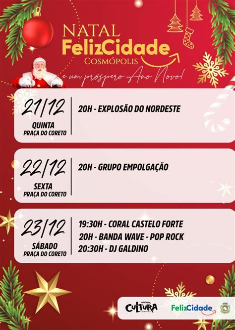 Natal FelizCidade começa neste sábado a Parada de Natal e a