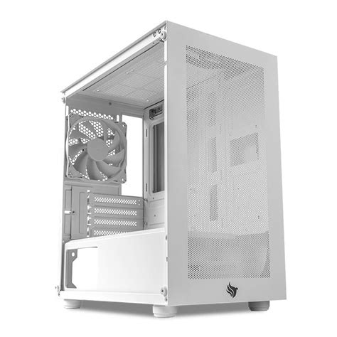 Gabinete Gamer Pichau HX300M Glass Mid Tower Lateral De Vidro Branco