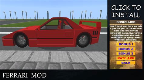 Ferrari Mod For Minecraft Pe Apk Für Android Herunterladen