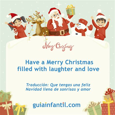 Frases de Navidad en inglés traducidas para los christmas de los niños