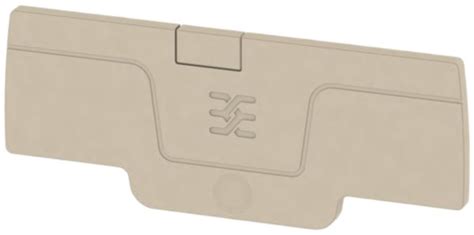 Abschlussplatte Weidmüller A Reihe AEP 4C 1 5 65 72 1mm beige