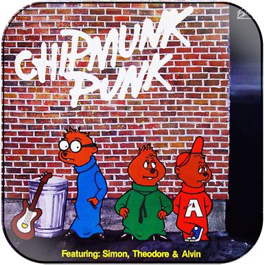 chipmunks chipmunk punk album cover sticker album cover sticker