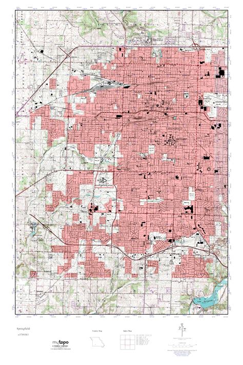 MyTopo Springfield Missouri USGS Quad Topo Map