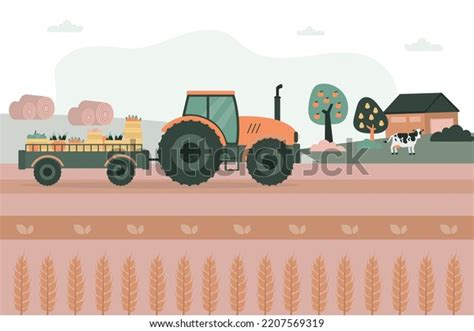 25280 Agriculture Tractor Trailer Images Stock Photos 3d Objects