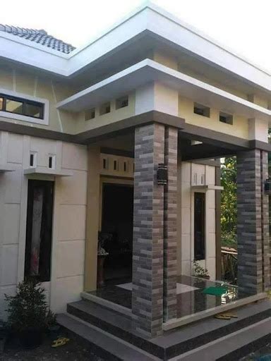 tiang teras rumah sederhana  mendesain  merawat
