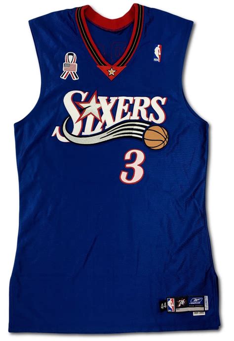 Lot Detail - Allen Iverson 2001-02 Philadelphia 76ers Game Used ...