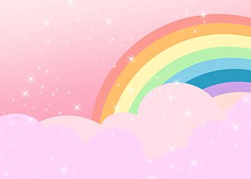 Pink Rainbow Clouds Background Images, HD Pictures and Wallpaper For Free Download | Pngtree