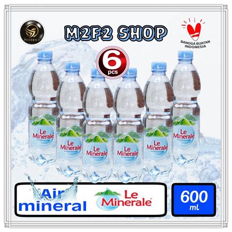 Jual Air Mineral Le Minerale Botol Tanggung Plastik Pet 600 Ml